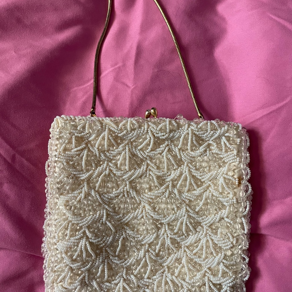 Vintage Hand Beaded Evening Bag by Walborg